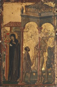 Die Geißelung, erste Hälfte des 14. Jahrhunderts von Master of Forli