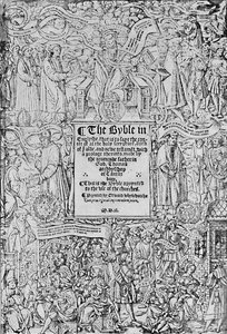 Titelseite der Großen Bibel, 1540, 1903