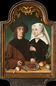 Selbstporträt des Künstlers mit seiner Frau von Master of Frankfurt