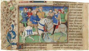Begegnung von Achilles und Hector von Master of Girart de Roussillon