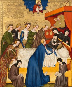 Der Tod der Heiligen Klara, ca. 1400-1410 von Master of Heiligenkreuz