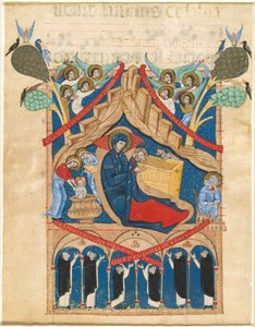 Die Geburt Christi mit sechs Dominikanermönchen
