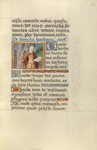 Heilige Barbara von Master of Jacques de Besançon