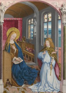 Die Verkündigung, Liesborner Altar, ca. 1470-1480 von Master of Liesborn