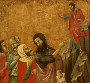 Das Zeugnis von Johannes dem Täufer von Master of San Torpe
