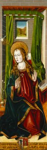 Die Himmelfahrt der Magdalena und die Verkündigung von Master of Santa Maria de la