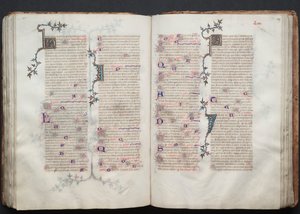 Das Gotha Missale: Fol. 109r, Text, ca. 1375 von Master of the Boqueteaux
