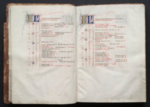 Das Gotha Missale: Fol. 10r, Text, um 1375 von Master of the Boqueteaux