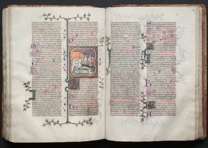 Das Gotha Missale: Fol. 113v, Die Geburt Johannes des Täufers, ca. 1375