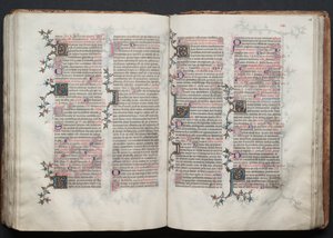 Das Gotha-Missale: Fol. 116r, Text, ca. 1375 von Master of the Boqueteaux