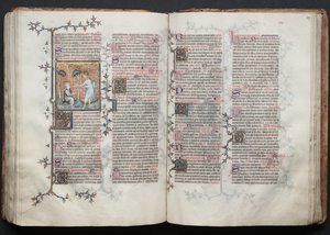 Das Gotha Missale: Fol. 117r, Text, um 1375 von Master of the Boqueteaux