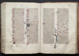 Das Gotha Missale: Fol. 136r, Text, ca. 1375 von Master of the Boqueteaux