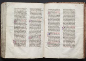 Das Gotha Missale: Fol. 145vr, Text (ca. 1375) von Master of the Boqueteaux