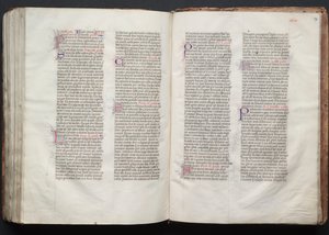 Das Gotha Missale: Fol. 147r, Text, ca. 1375 von Master of the Boqueteaux