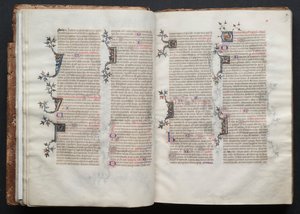 Das Gotha Missale: Fol. 18v, Text von Master of the Boqueteaux