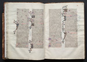 Das Gotha Missale: Fol. 26v, Text, um 1375 von Master of the Boqueteaux