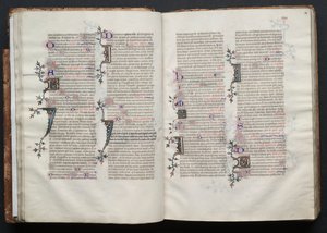Das Gotha Missale: Fol. 27v, Text, um 1375 von Master of the Boqueteaux