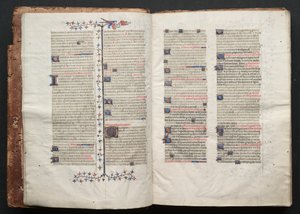 Das Gotha Missale: Fol. 2v, Text, ca. 1375 von Master of the Boqueteaux