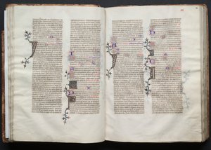 Das Gotha Missale: Fol. 33r, Text (ca. 1375) von Master of the Boqueteaux