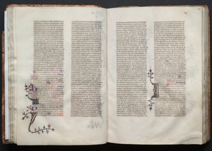 Das Gotha Missale: Fol. 35v, Text von Master of the Boqueteaux