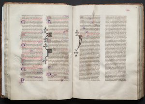 Das Gotha Missale: Fol. 44r, Text, ca. 1375 von Master of the Boqueteaux