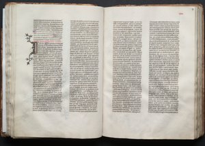 Das Gotha Missale: Fol. 46v, Text, ca. 1375 von Master of the Boqueteaux