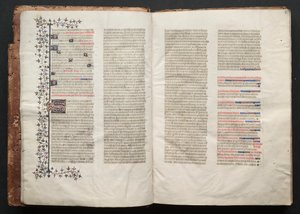 Das Gotha Missale: Fol. 4r, Text, ca. 1375 von Master of the Boqueteaux