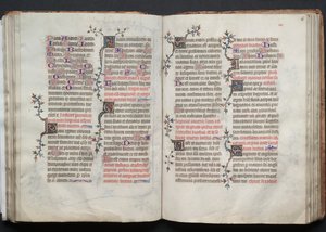 Das Gotha Missale: Fol. 66r, Text von Master of the Boqueteaux
