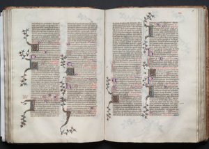 Das Gotha Missale: Fol. 76r, Text von Master of the Boqueteaux