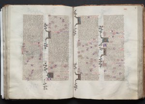 Das Gotha-Missale: Fol. 79v, Text, ca. 1375 von Master of the Boqueteaux