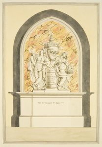 Grab von Mrs. Elizabeth Draper, gestorben 1835, in der Kathedrale von Bristol