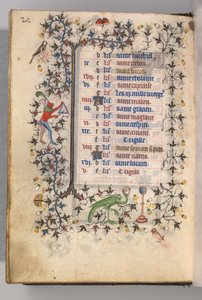 Stundenbuch von Karl dem Edlen, König von Navarra 1361-1425: fol. 10v, Oktober, um 1405
