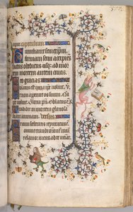 Stundenbuch von Karl dem Edlen, König von Navarra 1361-1425: fol. 184r, Text, ca. 1405