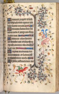 Stundenbuch von Karl dem Edlen, König von Navarra 1361-1425: fol. 187r, Text, ca. 1405