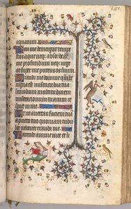 Stundenbuch von Karl dem Edlen, König von Navarra 1361-1425: fol. 188r, Text, ca. 1405 von Master of the Brussels Initials and Associates