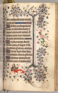 Stundenbuch von Karl dem Edlen, König von Navarra 1361-1425: fol. 193r, Text, um 1405 von Master of the Brussels Initials and Associates