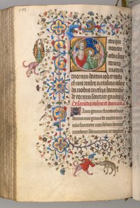 Stundenbuch von Karl dem Edlen, König von Navarra 1361-1425, fol. 280v, SS. Job und Eustace, ca. 1405 von Master of the Brussels Initials and Associates