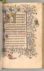 Stundenbuch von Karl dem Edlen, König von Navarra, fol. 283r, St. Lazarus, ca. 1405 von Master of the Brussels Initials and Associates