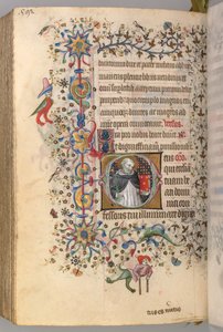 Stundenbuch von Charles dem Edlen, König von Navarra 1361-1425, fol. 290v, St. Dominikus, ca. 1405