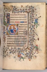 Stundenbuch von Karl dem Edlen, König von Navarra 1361-1425, fol. 303r, Die Jungfrauenmärtyrer, um 1405 von Master of the Brussels Initials and Associates
