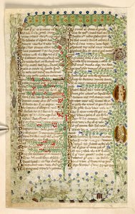 Raupen, Schnecken und andere Insekten, aus einem Traktat über die Tugenden und Laster und einer anonymen Prosageschichte Siziliens (Fragment), ca. 1330-40