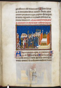 Die Peers von Frankreich halten die Krone, Illustration aus 