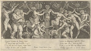 Speculum Romanae Magnificentiae: Opfer an Priapus von Master of the Die