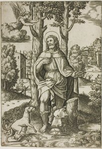St. Rochus von Master of the Die