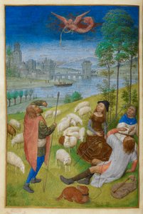 Die Verkündigung an die Hirten von Master of the Dresden Prayer Books