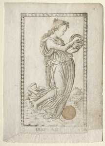 Erato Lyrik und Liebesdichtung aus der Tarocchi-Serie D..., vor 1467
