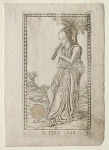 Euterpe, Musik, lyrische Poesie aus der Tarocchi-Serie