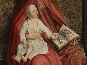 (Detail) der Madonna, gekrönt von Engeln