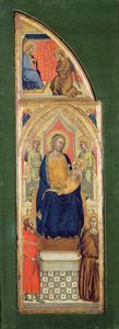 Die thronende Jungfrau mit Kind von Master of the Fabriano Altarpiece (attr. to)
