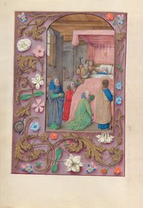 Stundenbuch der Königin Isabella der Katholischen, Königin von Spanien: Fol. 154v, Tod der Jungfrau, ca. 1500